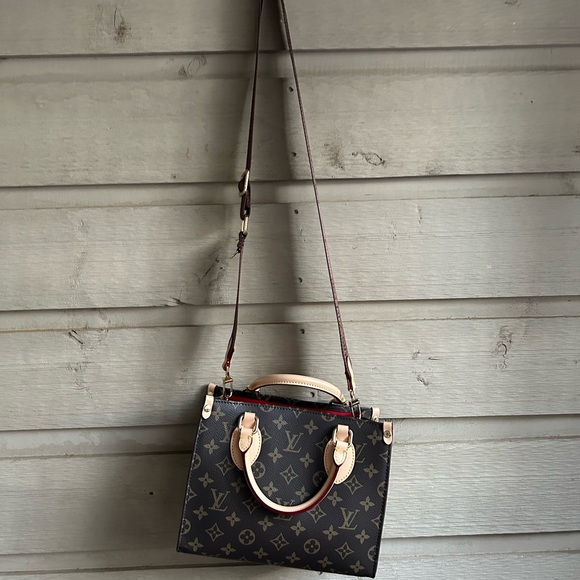 Louis Vuitton Brown and Tan Monogram Shoulder Bag - Picture 1 of 8